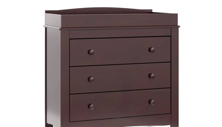 Graco Noah 3-Drawer Chest with Changing Topper Espresso - MadeInUSA