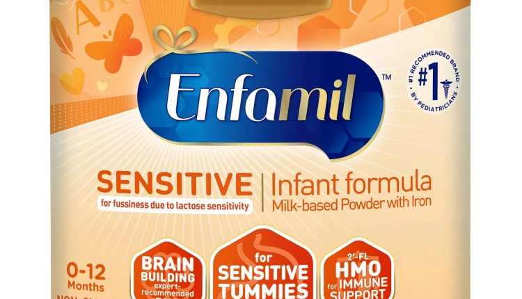 Enfamil NeuroPro Sensitive Baby Formula with MFGM & DHA, 29.4 oz Powder Refill Box - Formulated for Lactose Sensitivity (4 Pack) - MadeInUSA