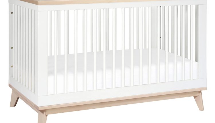 Babyletto - Scoot 3-in-1 Convertible Crib with Toddler Bed Conversion Kit White / Washed Natural - MadeInUSA