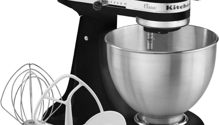 KitchenAid Classic Series 4.5 Quart Tilt-Head Stand Mixer Onyx Black - MadeInUSA