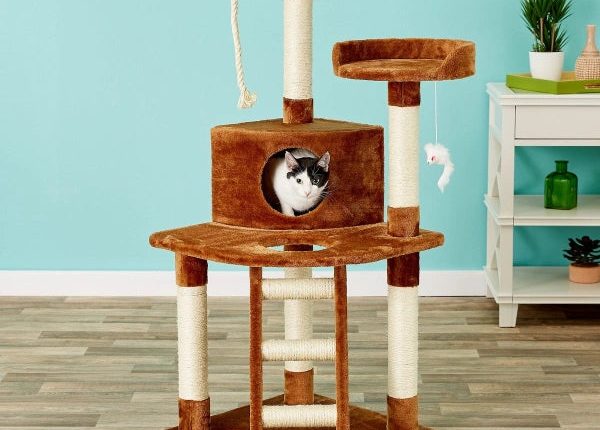 Go Pet Club 48in Classic Sisal Posts Cat Tree Condo - MadeInUSA