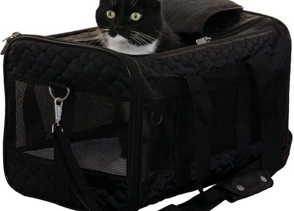 Sherpa Original Deluxe Lattice Print AirlineApproved Pet Carrier Bag, Large - MadeInUSA