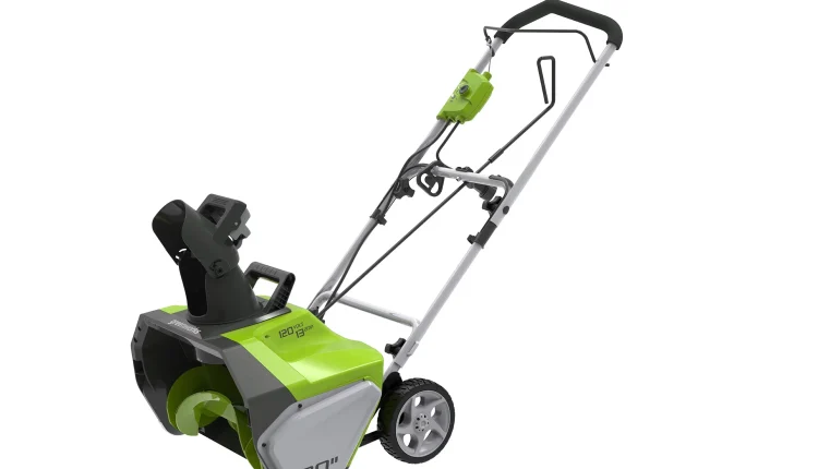Greenworks 13 Amp 20 in. Corded Electric Snow Thrower, 2600502 - MadeInUSA