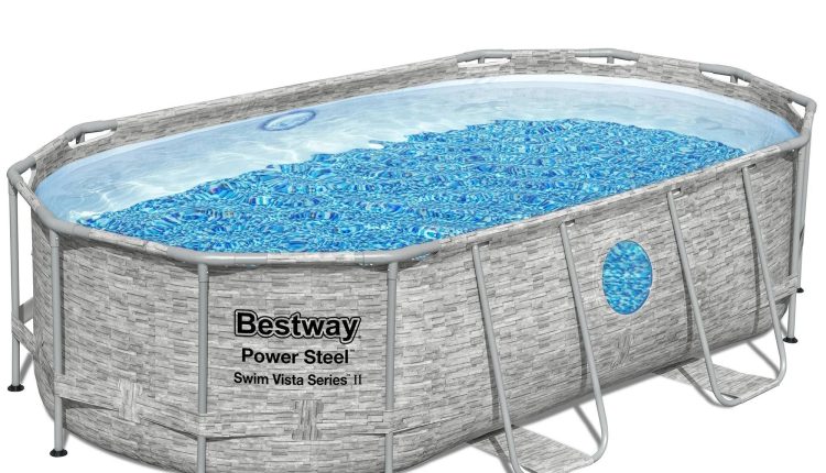 Bestway Power Steel Swim Vista 14' x 8'2" x 39.5" Above Ground Pool Set - MadeInUSA