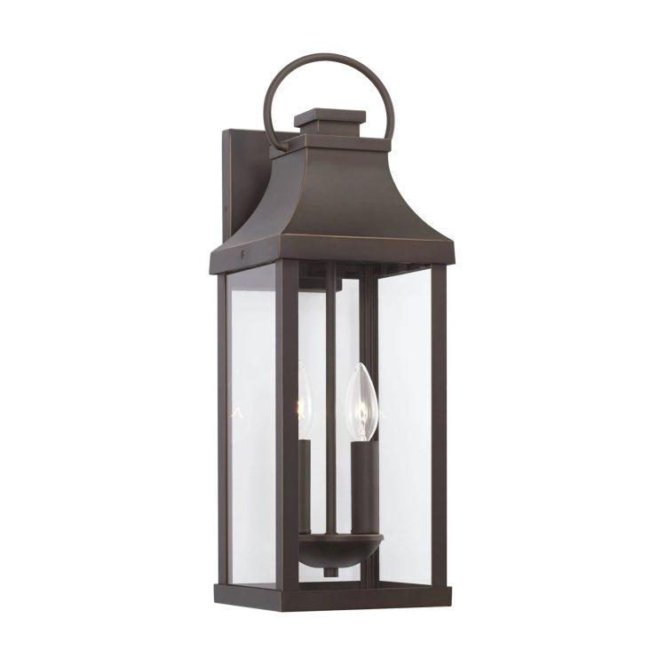 Capital Lighting 946421OZ Bradford 2 Light Outdoor Wall Lantern Oiled Bronze - MadeInUSA