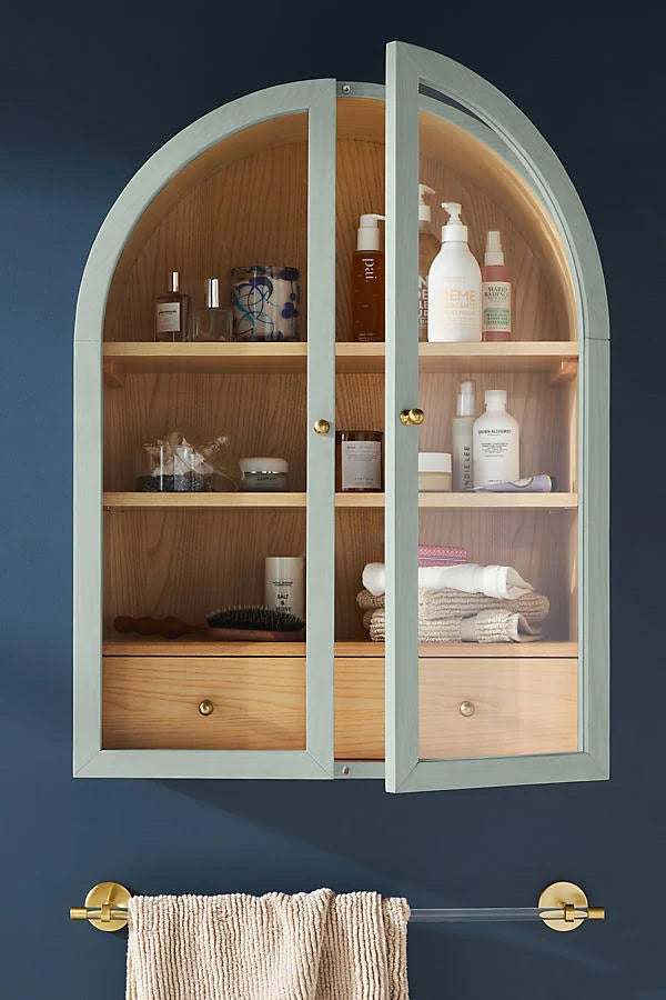 Fern Wall Cabinet by Anthropologie in Green, Size: L - MadeInUSA