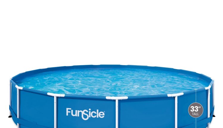 Funsicle 15 ft Activity Above Ground Frame Swimming Pool, with Filter Pump, Round, Age 6 & Up, Size: One Size - MadeInUSA