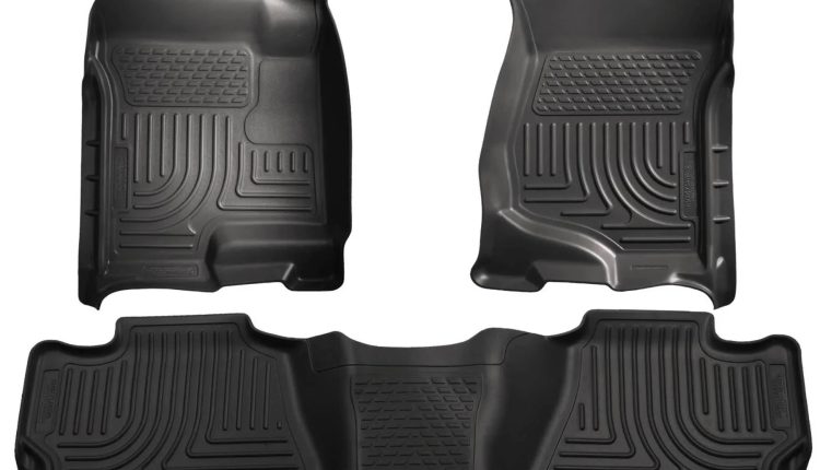 Husky Liners 98201 Combo Front & Back Weatherbeater Floor Liners, Black - MadeInUSA