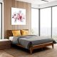 Emery Solid Wood Platform Bed Frame with Headboard Acacia Size: Queen, Color: Caramel – MadeInUSA