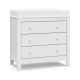 Graco Noah 3-Drawer Chest Dresser with Changing Topper, White – MadeInUSA