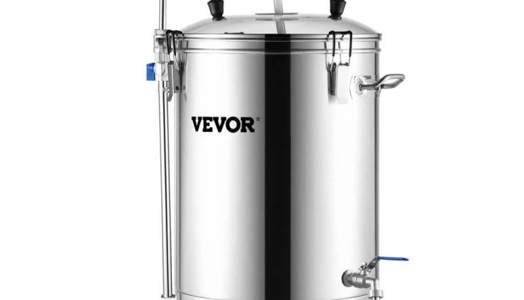 VEVOR Electric Brewing System 9.2 Gal/35 L Brewing Pot All-in-One Home Beer Brewer w/Pump - 9.6Gal - MadeInUSA