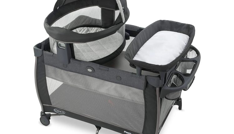 Graco Pack ‘n-Play Travel Dome LX-Playard | Features Portable Bassinet, Redmond - MadeInUSA