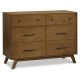 DaVinci Otto 6-Drawer Dresser – Walnut – MadeInUSA