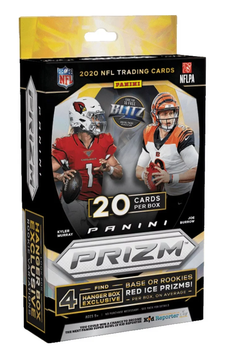 2020 Panini Prizm NFL Football Trading Cards Hanger Box - MadeInUSA