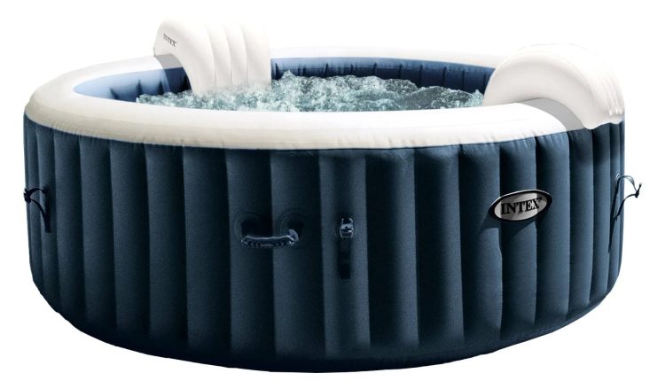 Intex PureSpa Plus Portable Inflatable Hot Tub, 77 x 28", with Phone Spa Tray - MadeInUSA