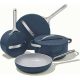 Caraway Nonstick Ceramic Cookware Set (12 Piece) Pots Pans Lids and Kitchen Storage – Non Toxic PTFE & PFOA Free – Oven Safe & Compatible with All – MadeInUSA