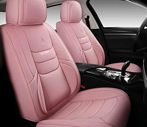 HAITOUR Full Coverage Leather Car Seat Covers Full Set Universal Fit for Most Cars Sedans Trucks SUVs with Waterproof Leatherette in Automotive Seat - MadeInUSA