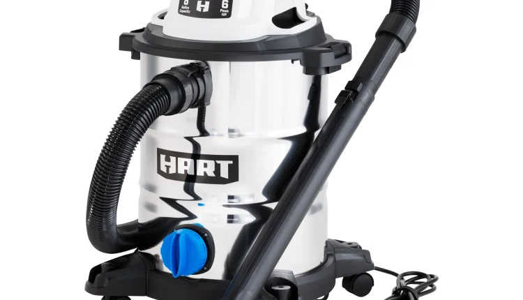 HART 8 Gallon 6 Peak HP Stainless Steel Wet/Dry Vacuum, VOC812SF 3701 - MadeInUSA