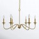 Ableton 6 – Light Candle Style Classic / Traditional Chandelier Birch Lane Finish: Brass, Size: 18″ H x 30″ W x 30″ D – MadeInUSA
