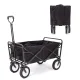 APOLLOLIFT 220lb Folding Wagon Utility Garden Cart for Outdoor Camping Black – MadeInUSA