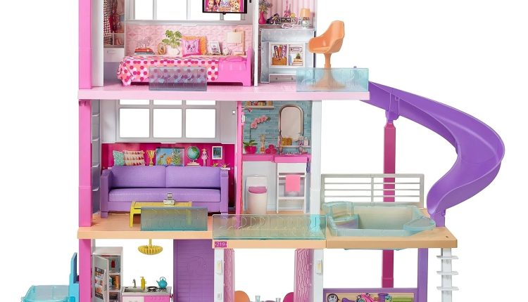 Barbie Dreamhouse Dollhouse with Wheelchair Accessible Elevator - MadeInUSA