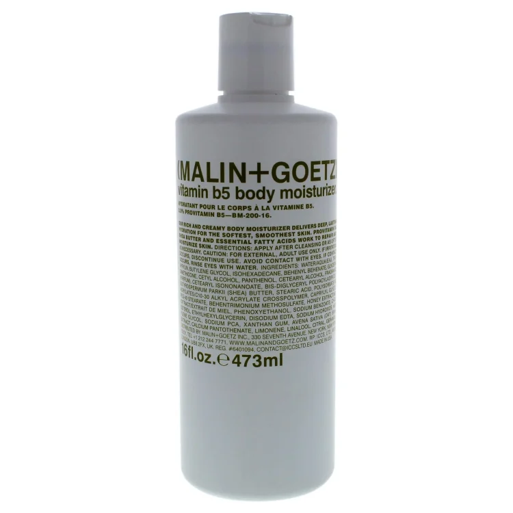 Malin + TI12 Goetz Vitamin B5 Body Moisturizer, 16 Ounce, (I0093321) - MadeInUSA