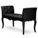 Bowery Hill Modern Faux Leather Tufted Bench in Black and Wenge – MadeInUSA