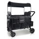 Wonderfold W4 Original Quad (4 Seater) Stroller Wagon – Black – MadeInUSA
