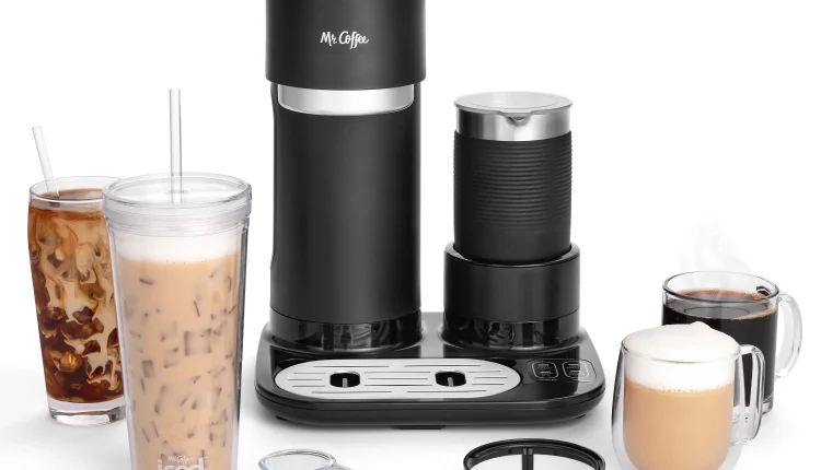 Mr. Coffee 4-in1 Single-Serve Latte, Iced, and Hot Coffee Maker, Black - MadeInUSA