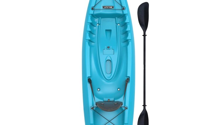 Lifetime Hydros 85 Sit-On-Top Kayak Paddle Included Glacier Blue - MadeInUSA