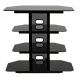 TransDeco Corner TV Audio Video Stand 35 Black – MadeInUSA