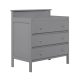 Dream on Me Mason Modern Changing Table with Free Changing Pad in Steel Grey – MadeInUSA