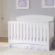 Delta Children Archer Solid Panel 4-in-1 Convertible Baby Crib, Bianca White – MadeInUSA