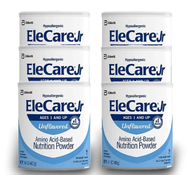 EleCare Jr Unflavored Powder (14.1 oz) - Case of 6 - MadeInUSA
