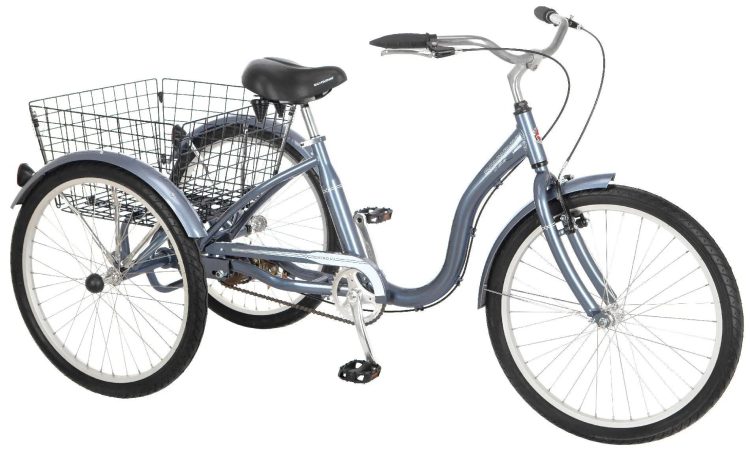 Schwinn Meridian Adult Tricycle, Blue, 24" - MadeInUSA