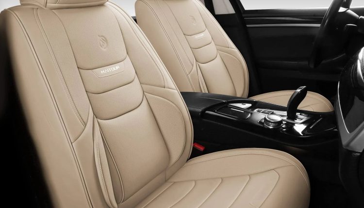 HAITOUR Full Coverage Leather Car Seat Covers Front Pair Universal Fit for Most Cars Sedans Trucks SUVs with Waterproof Leatherette in Automotive XT01 - MadeInUSA