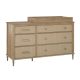 Little Seeds Shiloh Wide 6 Drawer Convertible Dresser and Changing Table – MadeInUSA