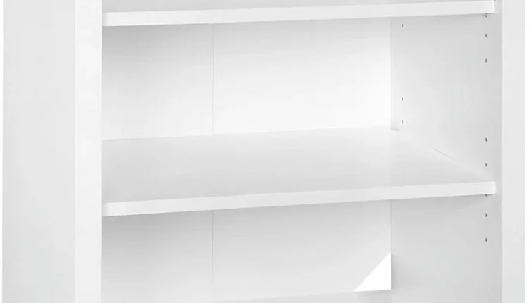 1651 Media Storage Tower Bookcase With Drawer, White - MadeInUSA