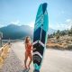 Fbsport 11ft Inflatable Paddle Board Sup, 6” Thick W/Paddling Fins PU – MadeInUSA