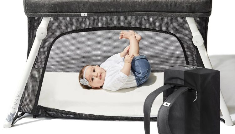 Lotus Travel Crib - Backpack Portable, Lightweight, Easy to Pack Play-Yard - MadeInUSA