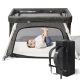 Lotus Travel Crib – Backpack Portable, Lightweight, Easy to Pack Play-Yard – MadeInUSA