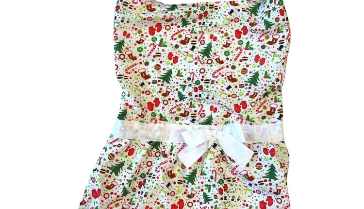 Midlee Christmas Motif Big Dog Dress
