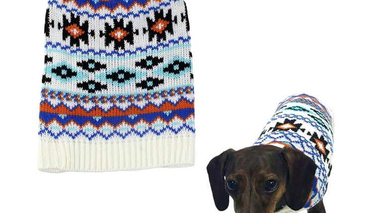 Midlee Aztec Dog Sweater