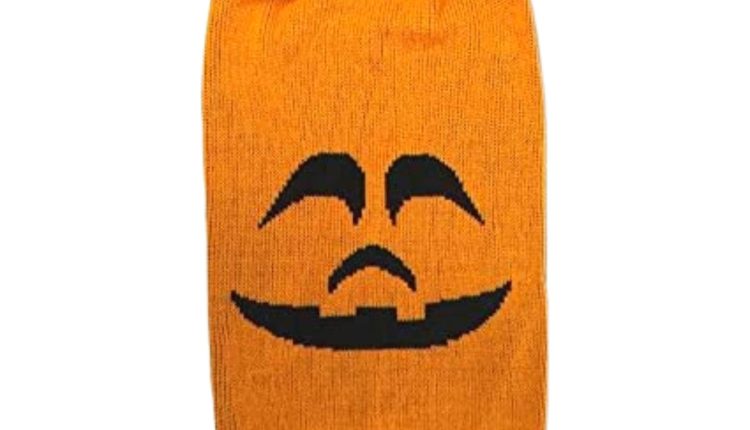 Midlee Pumpkin Face Dog Sweater