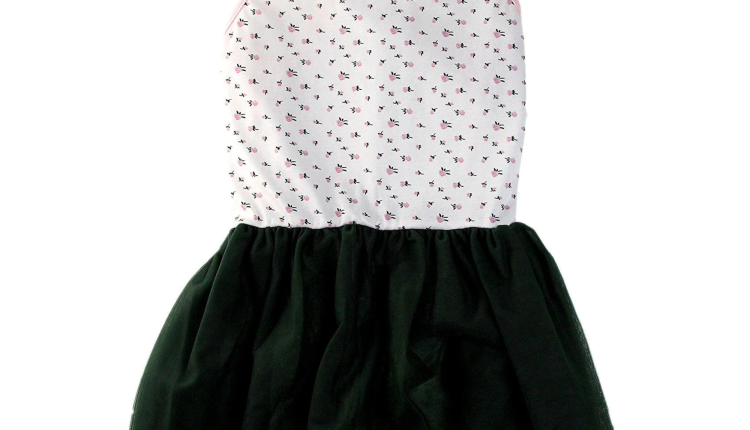 Midlee Pink Rose Tutu Large Dog Dress